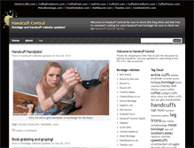 Tablet Screenshot of handcuffcentral.com